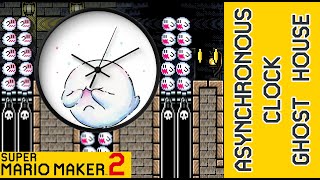 Using an ASYNCHRONOUS CLOCK to make a unique Ghost House - Super Mario Maker 2