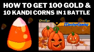 How to get 10 Kandi Corns & 100 Gold in one battle: Prodigy Pumpkinfest 2021