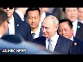 Russian President Putin arrives in Beijing to meet with his Chinese counterpart