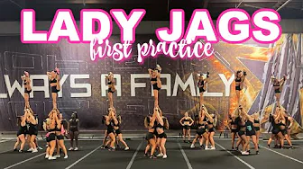 LADY JAGS FIRST PRACTICE: meet the team 2025-2026, cheer practice vlog