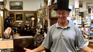 Antique Hats, Derby hat and silk top hat from our antiques mall.