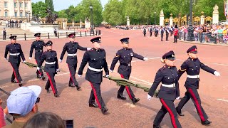 The RAMC march towards Horse Guards Parade.