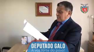 Deputado Galo direto da Tribuna da Assembleia fala sobre o pedido que fez ao Governo do Paraná