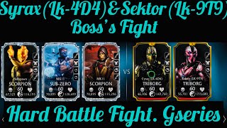 Lin Kuei Tower TRIBORG Cyrax (Lk-4D4)&Sektor (all-9T9) Bosses Fights Mortal Kombat Mobile Account