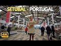 【4K UHD】 Setúbal Christmas 2021 Walking Tour,  Coastal City South of Lisbon, Portugal