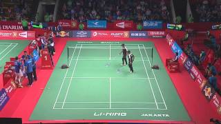 TOTAL BWF World Championships 2015 | Badminton Day 3 R32 M6-MD | Has/Set vs Car/Lab
