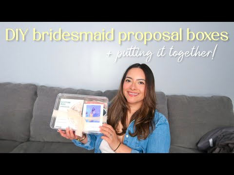 DIY Bridesmaid Proposal Box, Putting It Together, + Reactions! | Wedding Series