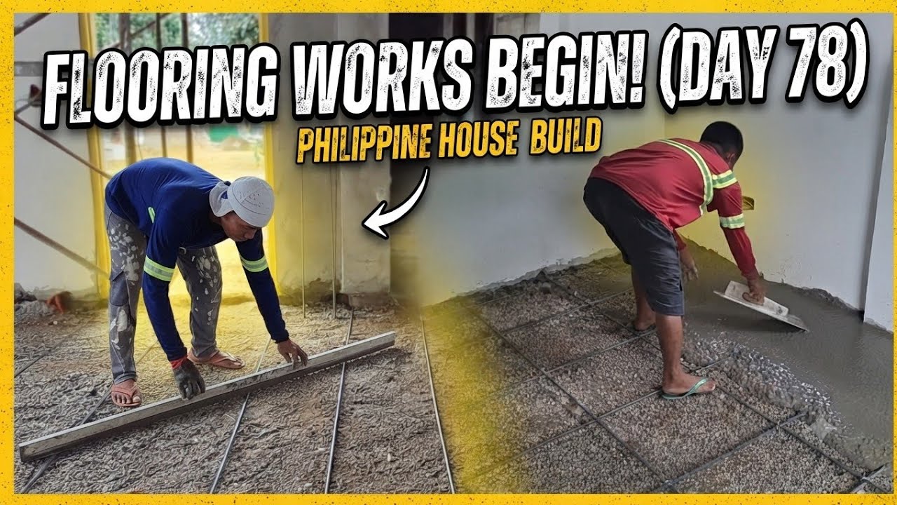 Concrete Floor Pouring Process in Home Construction