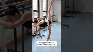 Asking Beyonce’s backup dancer how she stays so fit. #ballet #ballerina #workout #interview #fitness