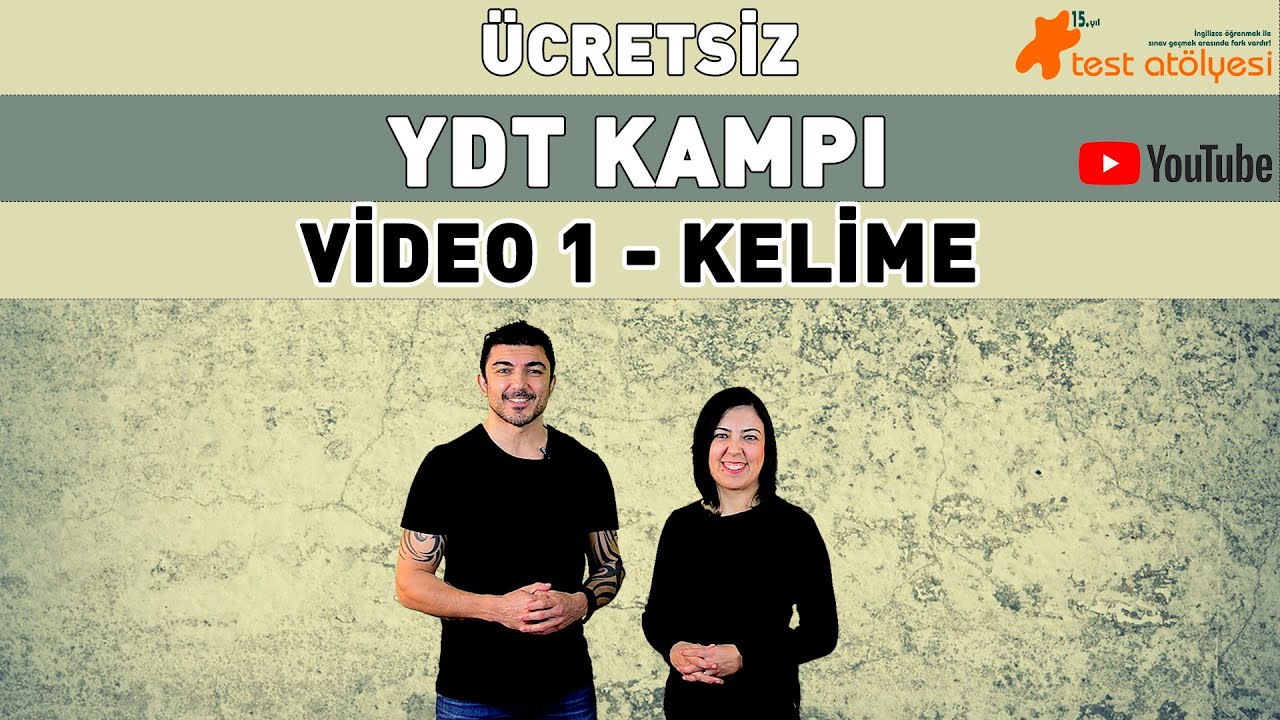 Ücretsiz YDT Kampı Video 1 - Kelime