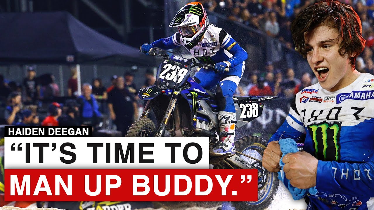 "It's time to man up buddy." | Haiden Deegan on 2023 Daytona - YouTube