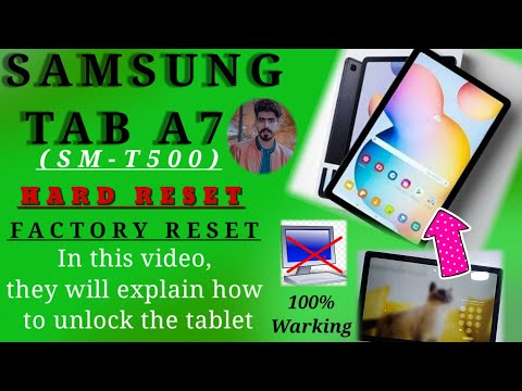 Samsung Tab A7 Hard Reset || How To Remove Screen Lock Samsung Tab A7 (SM-T500)