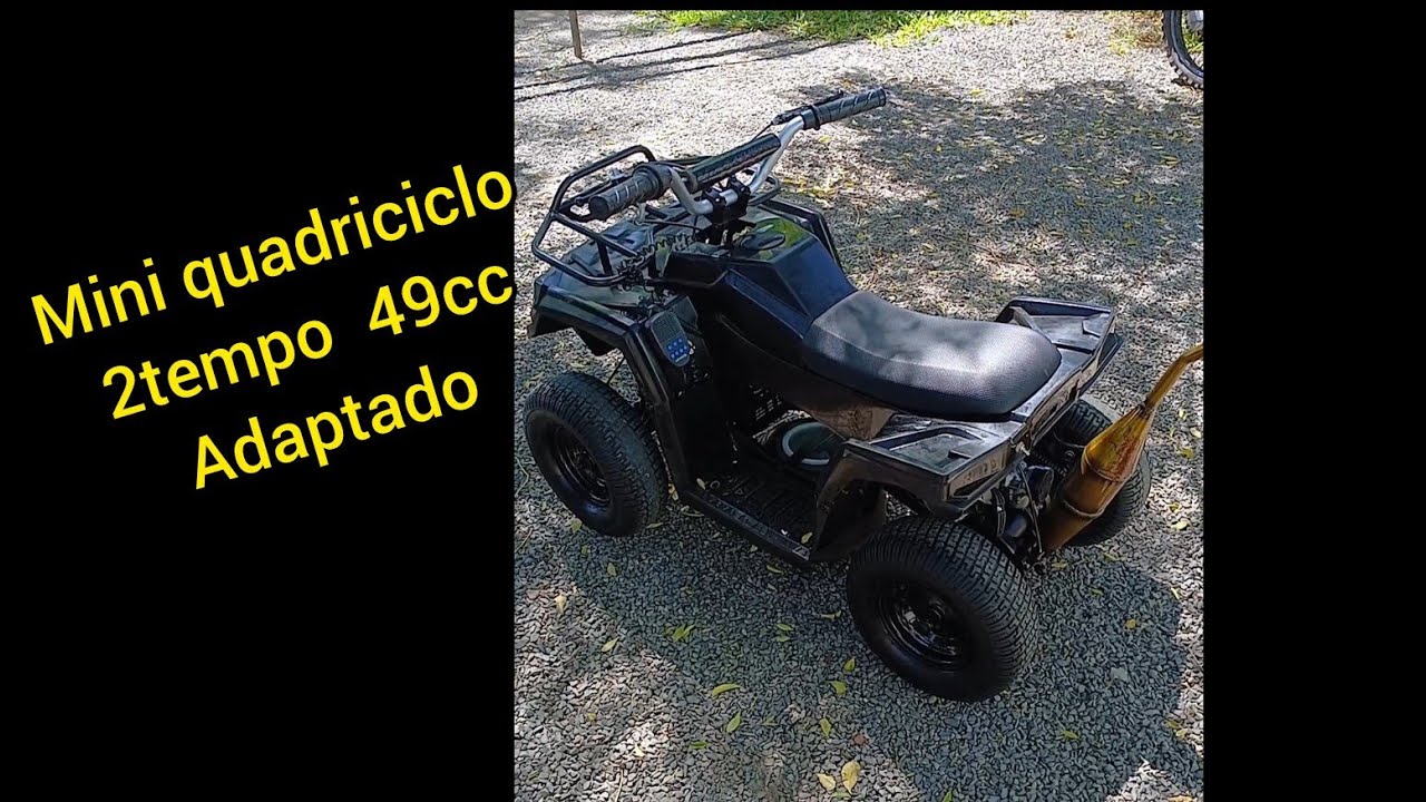 Mini quadriciclo 2tempo  adaptado  pronto  pegando  super bem 