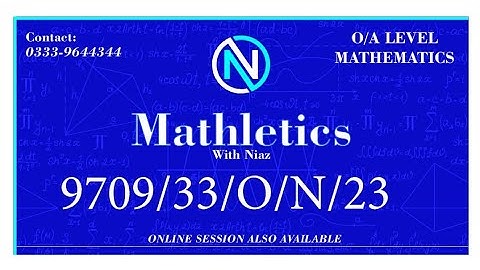 9709 /33/O/N/23