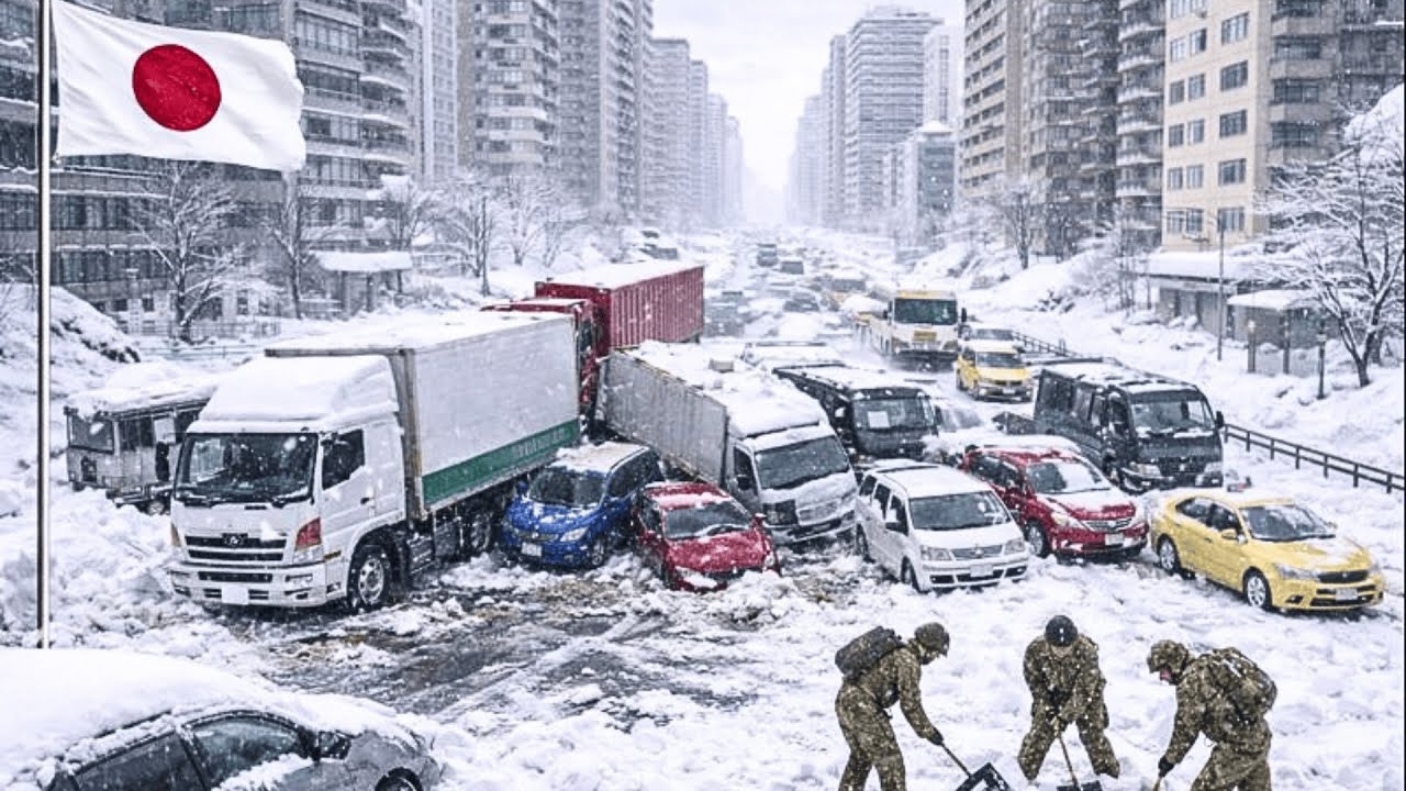 CHAOS in Japan! Extreme Snowfall Engulfs Sapporo, Roads and Rail Shut Down