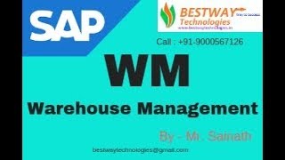 SAP WM Online training in Hyderabad | Bangalore | India | SAP Warehouse Management training Videos
