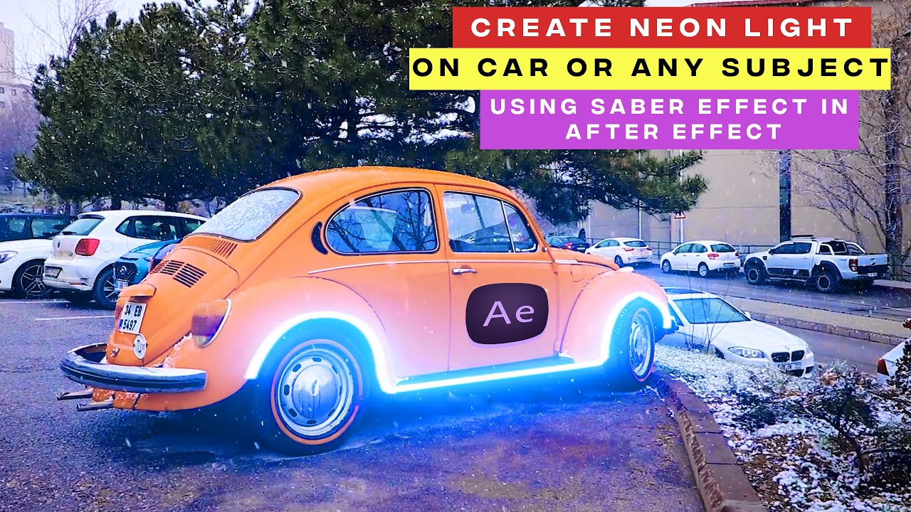 How To Create Neon Lights On To Car Using After Effects Saber Plugin ...