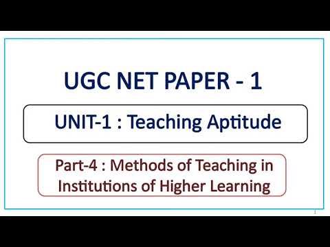 Methods Of Teaching In Institutions Of Higher Learning - UGC NET Paper 1 (Malayalam) - Part 4