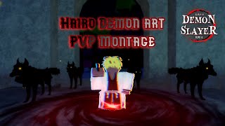 Hairo Demon Art PVP Montage | Demon Slayer RPG 2 [Roblox]