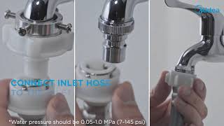 Midea Front Load Washing Machine Installation Video! Let's do it with no more extra pay! #DIY