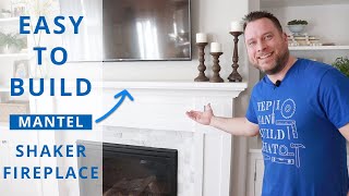 Easy Fireplace Mantle Build Anyone Can Do!