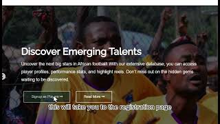 How To Create Afriq Foot Scout Account As A Player