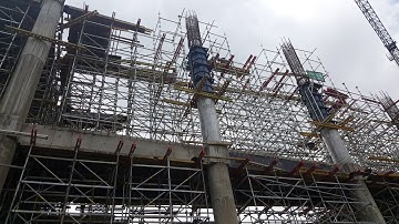 Jump formwork system, jump form building, jump form construction,  sliding form work