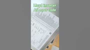LLOYD inverter AC error code#electrical#youtube  #shortvideo
