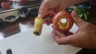 Super easy way to core an apple (works with any cork screw!)
