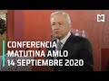 Conferencia matutina AMLO/ 14 de septiembre 2020