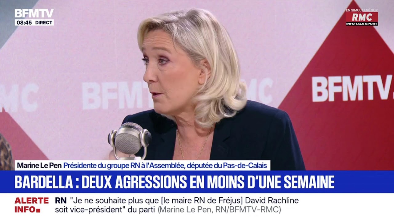 🔴 En direct I Marine Le Pen, invitée de la matinale de BFMTV