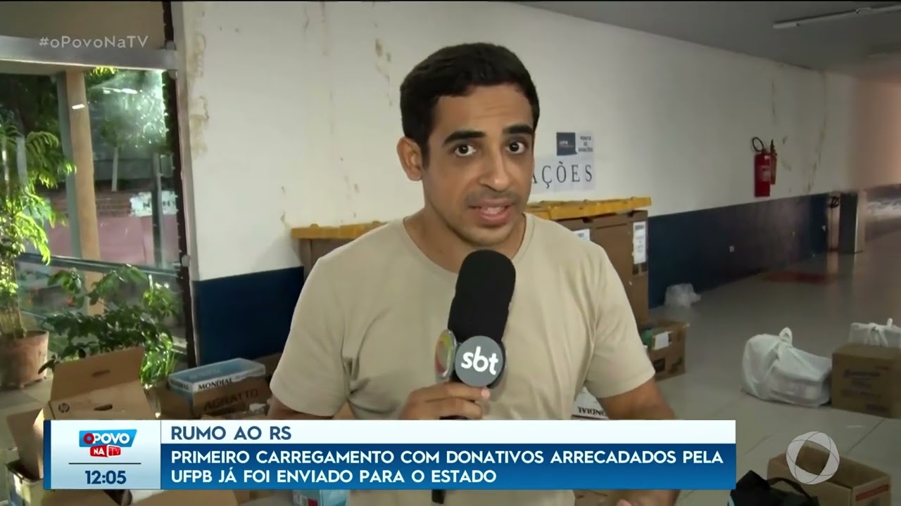 Rumo ao RS: primeiro carregamento com donativos arrecadados pela UFPB já foi enviado - O Povo na TV