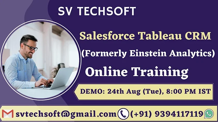 Salesforce Tableau CRM(formerly Einstein Analytics) Demo - 24-August-2021, 08:00 PM IST