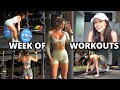 WEEK OF WORKOUTS | glute focused, hybrid training, 6 day workout split