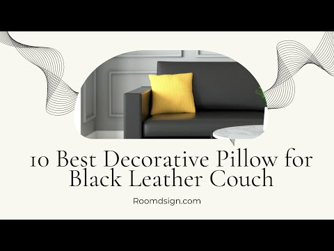 Throw Pillow Ideas for Black Leather Couch