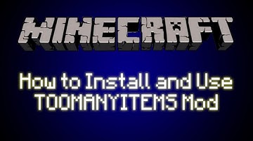 Minecraft: How to Install TooManyItems MOD [Will work for future updates]