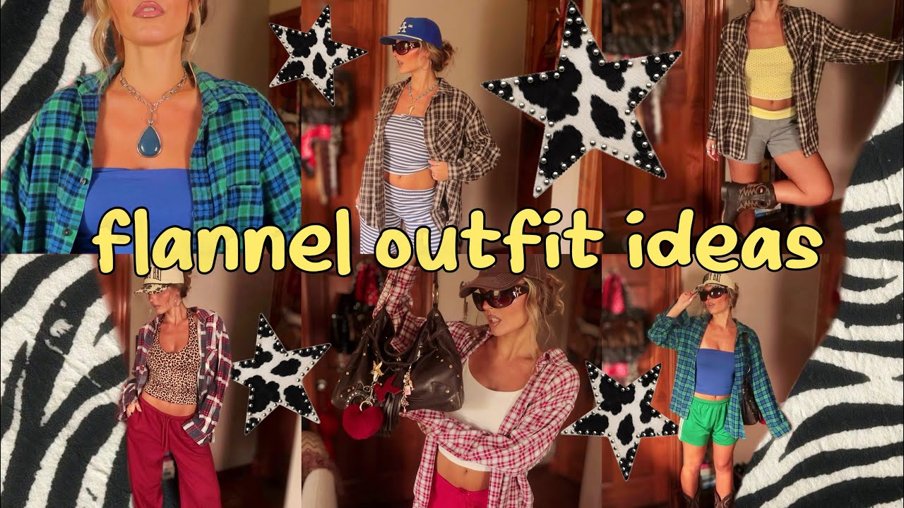 flannel outfit ideas for fall casual & eclectic style