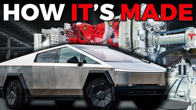 How Tesla Cybertruck is Made (space technology) - YouTube