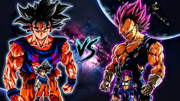 Goku TP V3.5 OP (all form) VS Vegeta DBS OP (all form) in Jump Force Mugen