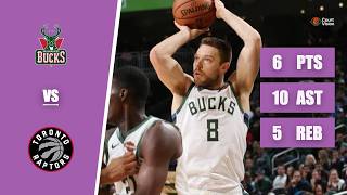 TB - Matthew Dellavedova - 6 Points, 10 Assists, 5 Rebounds vs Raptors - 2017-18 Regular Season