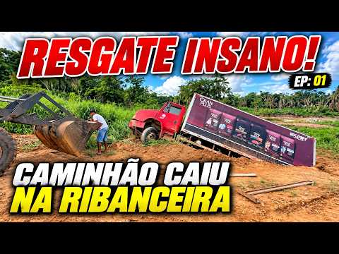 INSANE RESCUE! How to get this truck out of the ditch? | EP. 01