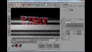 Cinema 4d basic tutorial: 3D text