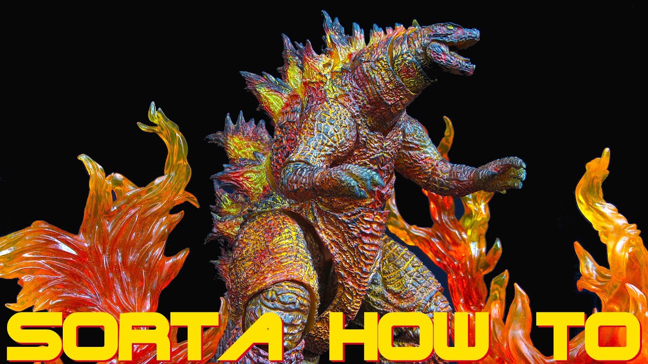 Repainting The SH MonsterArts Burning Godzilla 2019 (King Of The 
