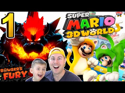 Видео: Начало Приключений в Super Mario 3D World + Bowser's Fury Похитил Принцесу Фей | ИГРАЗАВР