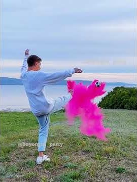 Футбольный мяч для гендер пати Gender Reveal Party - YouTube