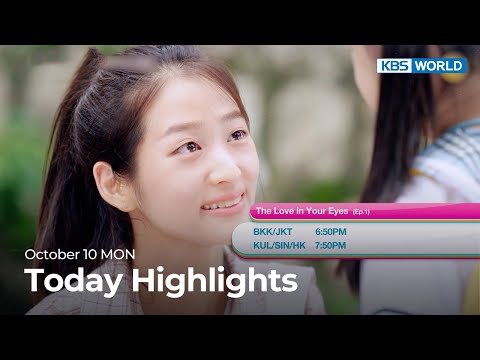 (Today Highlights) October 10 MON : The <strong>Love</strong> in Your Eyes / <strong>Gold</strong> Mask and more | KBS WORLD TV
