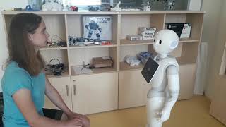 Ukázka chatbota s pamětí by Pepper robot at CIIRC CTU Prague 253 views 3 years ago 1 minute, 31 seconds