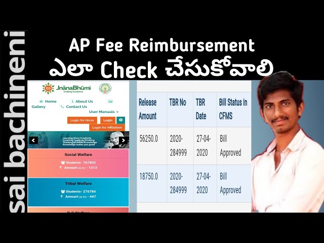HOW TO CHECK Students Scholarships status Online  Jnanabhumi Andhra Pradesh||AP fee reimbursement class=