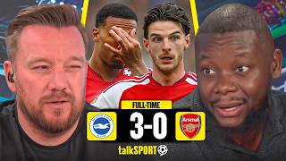 "20-30 MPH!" Joel Beya BLAMES the WIND GUST for Arsenal's 3-0 HUMBLING at Brighton! screenshot 5