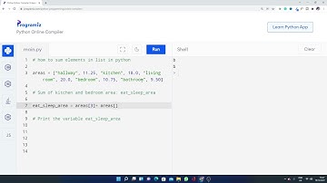 how to sum elements in list in python